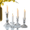 Candlestick Clear Glass Candle Holders